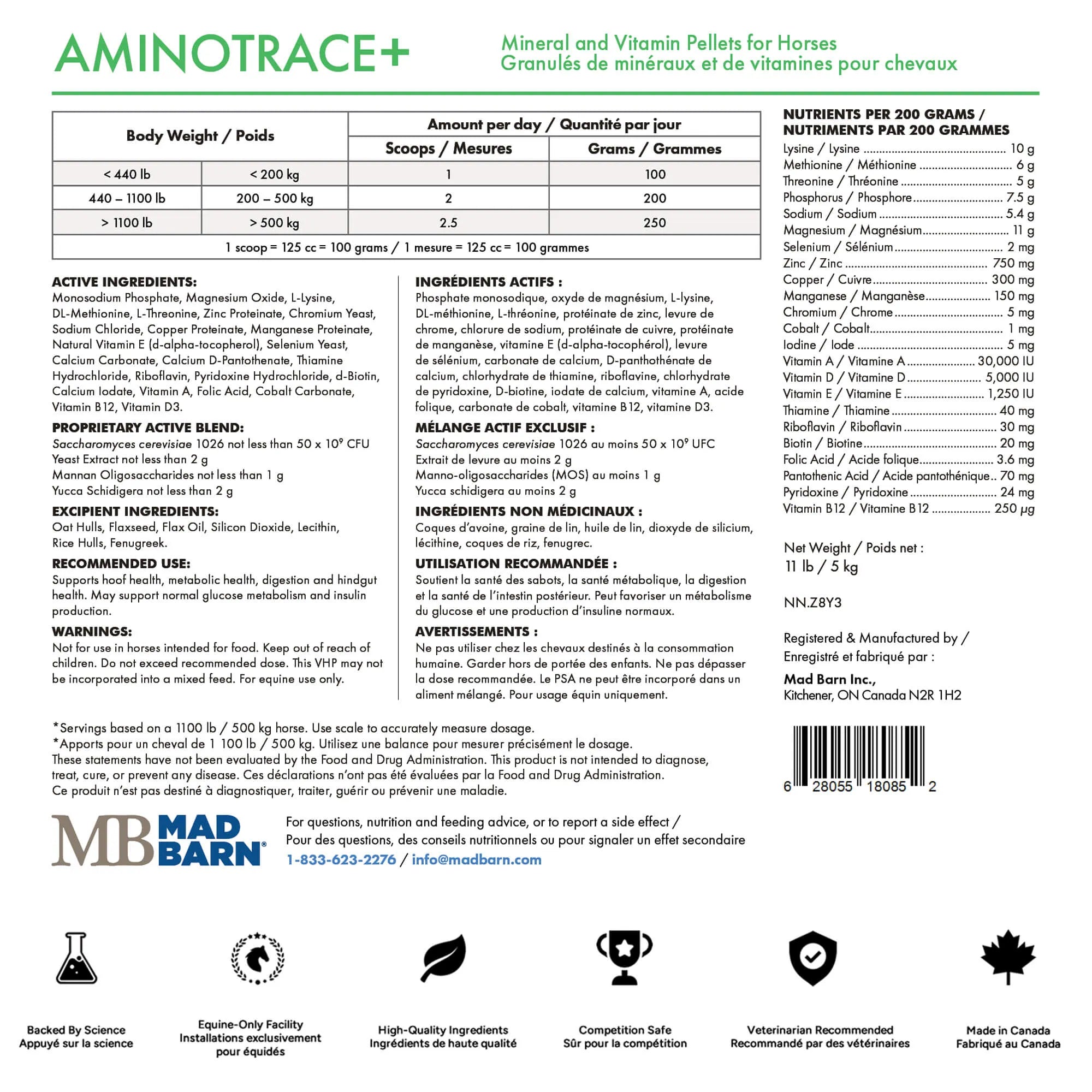 AminoTrace+ Madbarn