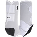Guêtres avant Legacy2 blanches pour chevaux, taille médium, accessoires équestres de la marque Equibrand.