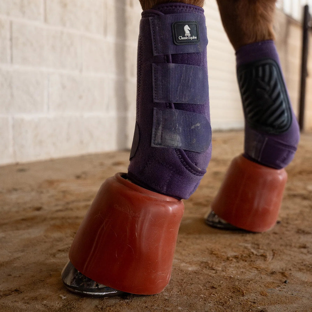 Accessoires ShoeGuard 360 en caoutchouc de ES Sellerie Western, cloches de protection pour chaussures, résistantes et durables.