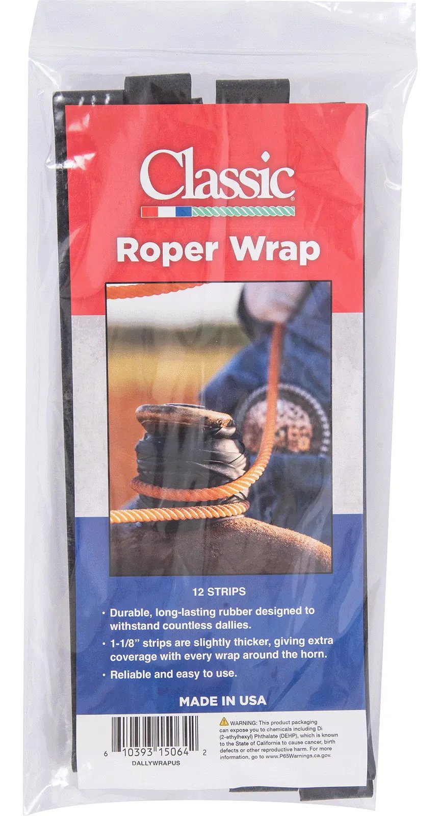 Paquet de 12 wraps pour pommeau Roper Dally, accessoires de marque Equibrand, en tissu résistant pour protection et décoration.