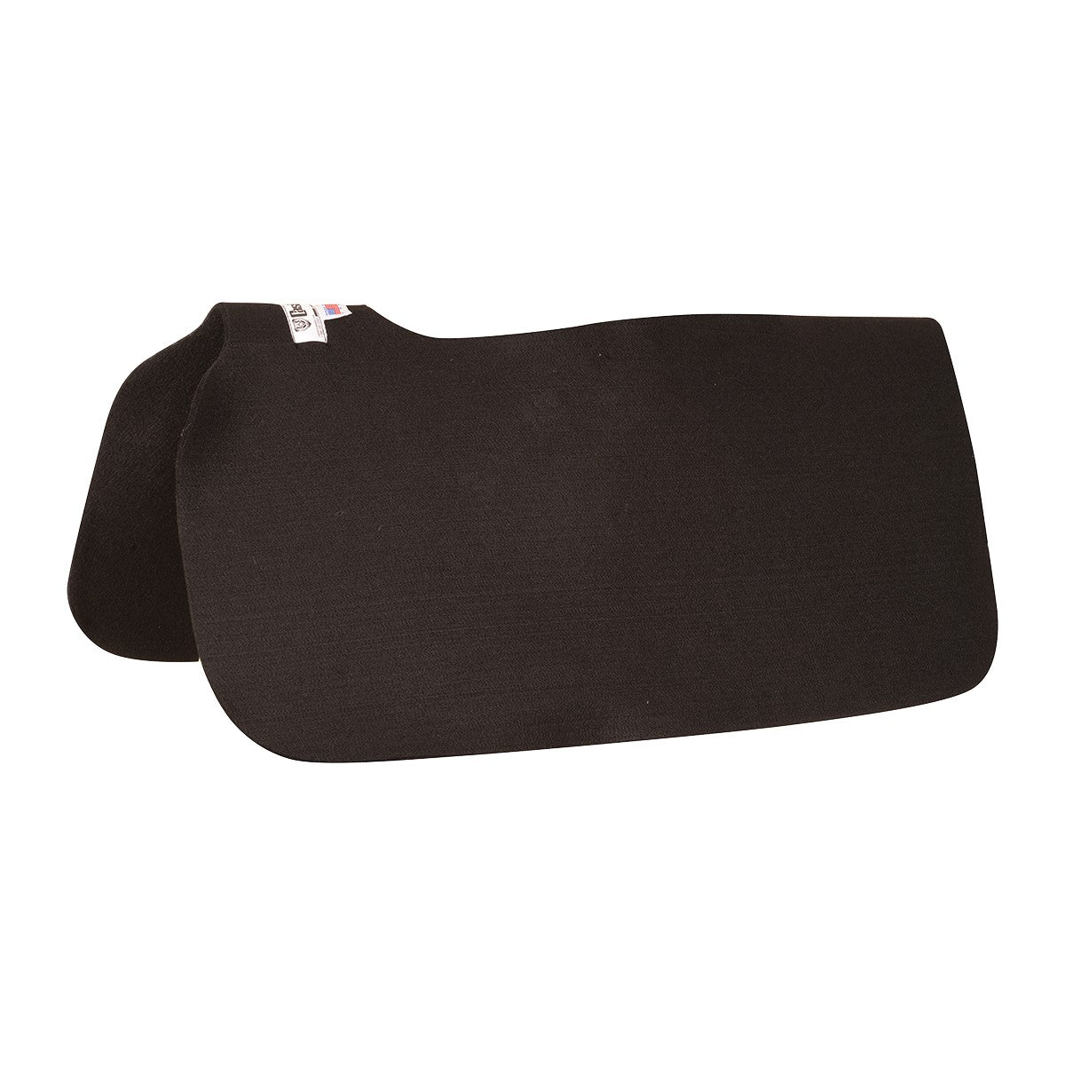 Sous-tapis western feutré noir 1/4" de la marque Equibrand, accessoires pour selle western, tissu épais et durable.
