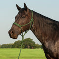 Braided rope halter with 9' lead