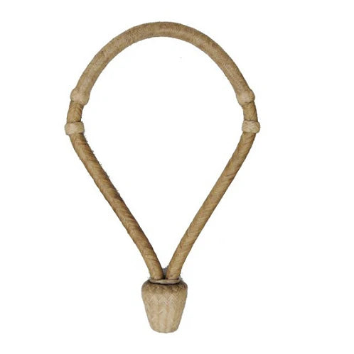 Accessoire Bosal Deluxe en rawhide Cavalier, corde en cuir naturel pour l'entraînement et le travail du cheval.