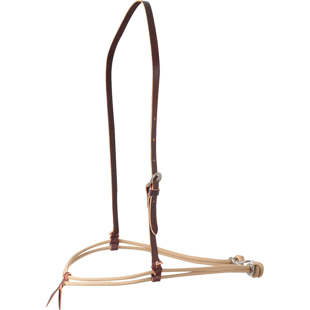 Muserolle Tie-Down double en corde de nylon Equibrand, accessoire équestre pour fixer et stabiliser la tête du cheval.