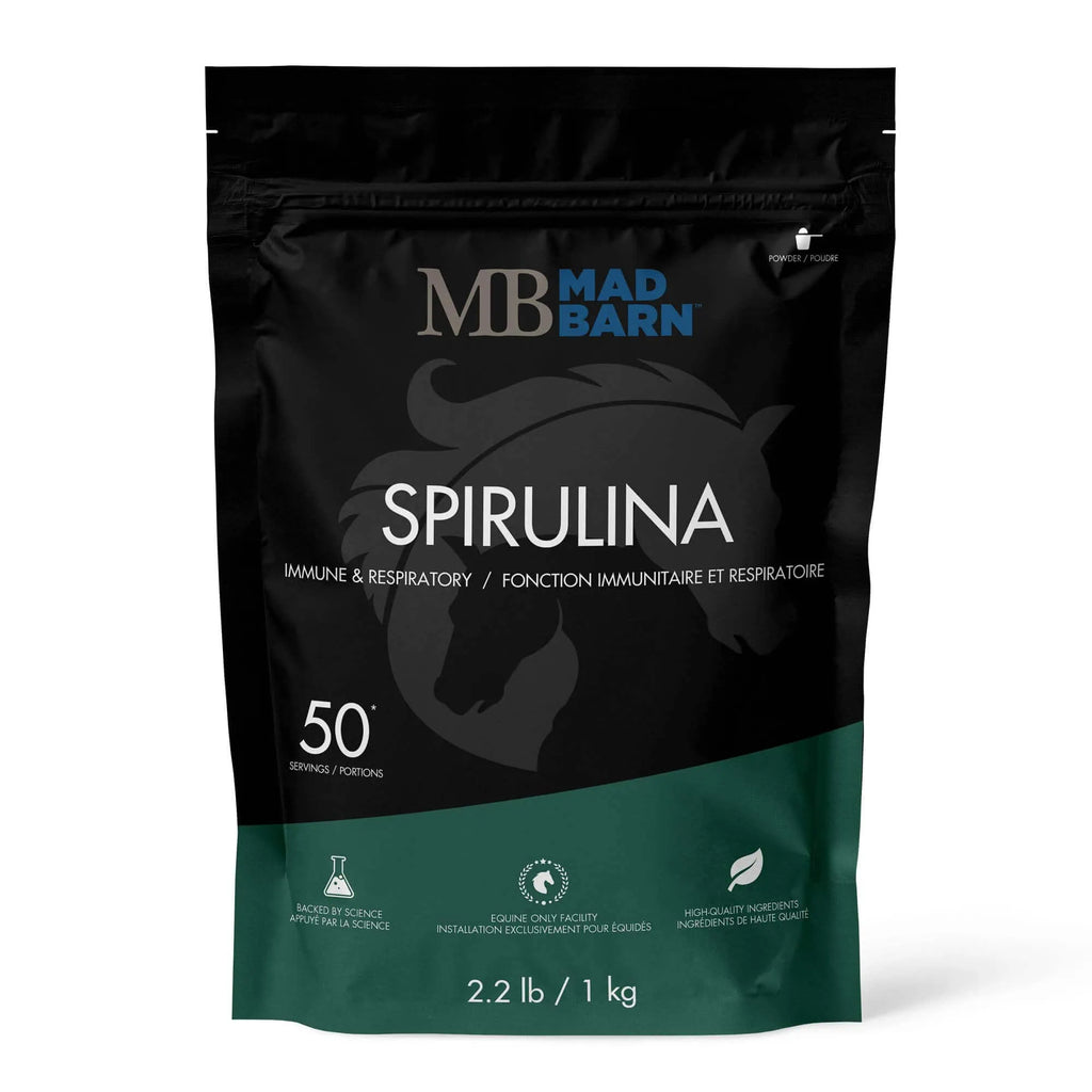Spiruline ES Sellerie Western pour chevaux, supplément naturel pour allergies et soutien respiratoire, en sachet de 1kg